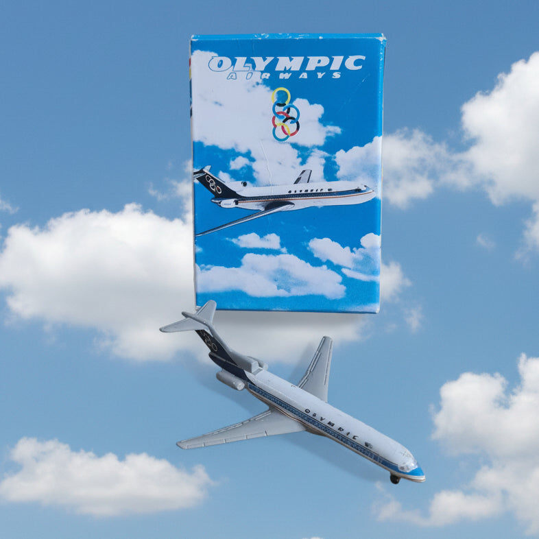 Schabak 1:600 Boeing 727 Olympic Airways diecast plane 906/116 Fair Boxed