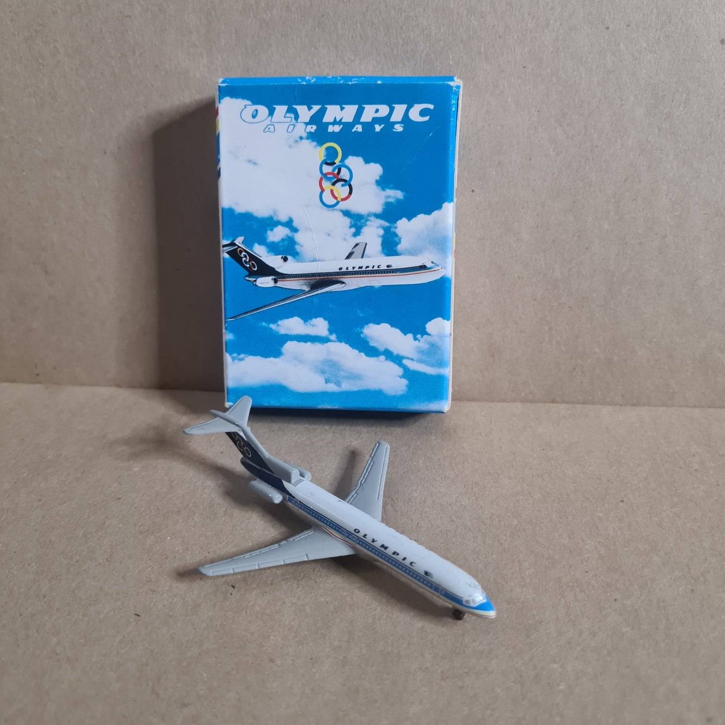 Schabak 1:600 Boeing 727 Olympic Airways diecast plane 906/116 Fair Boxed