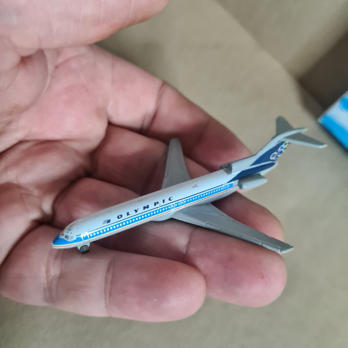 Schabak 1:600 Boeing 727 Olympic Airways diecast plane 906/116 Fair Boxed