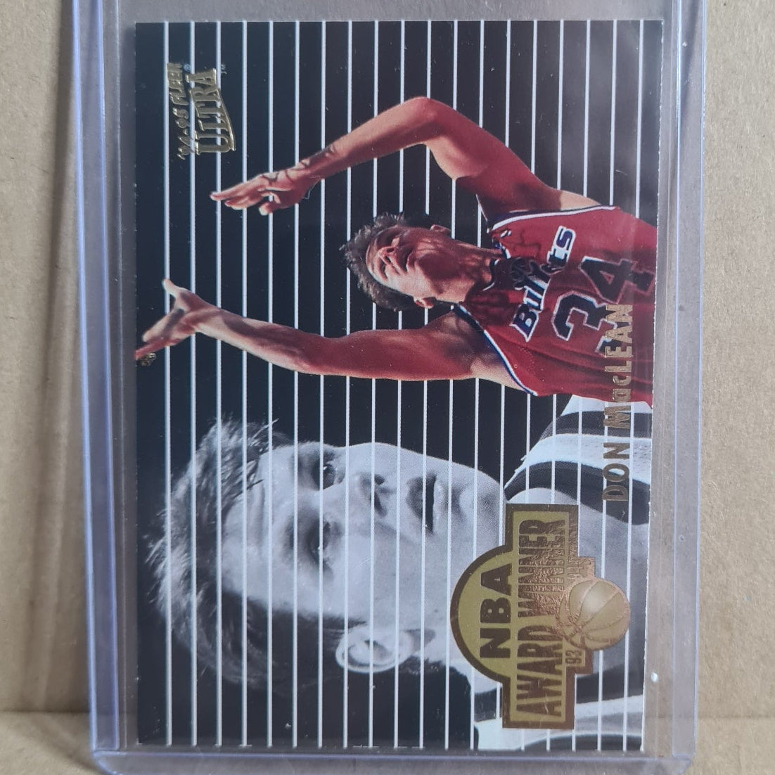 Don MacLean 1994 Fleer Ultra 94-95 award winners 2 of 4 NBA Basketball Washington Bullets Excellent Sleeved
