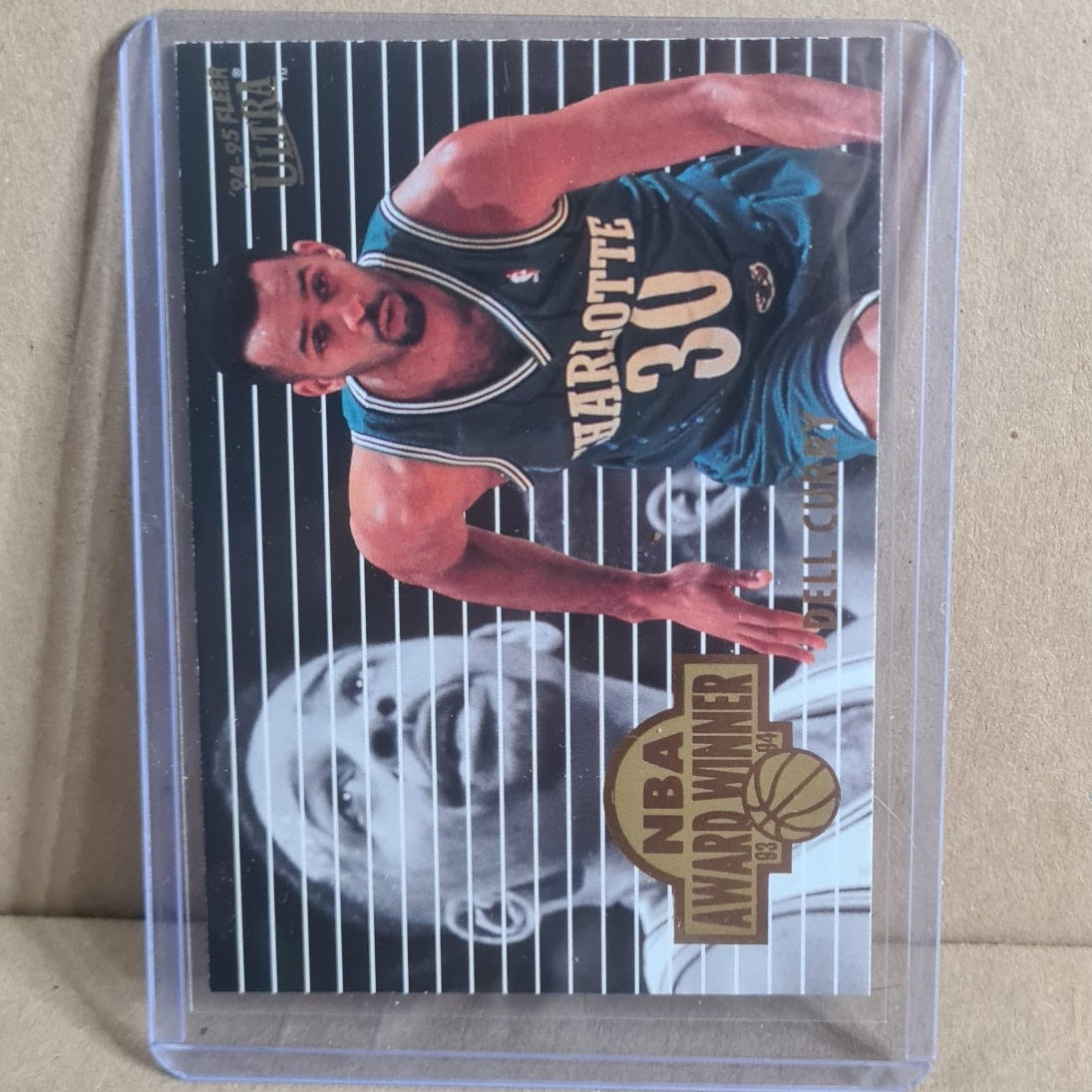 Dell Curry 1994 Fleer Ultra 94-95 award winners 1 of 4 NBA Basketball Charlotte Hornets Excellent Sleeved