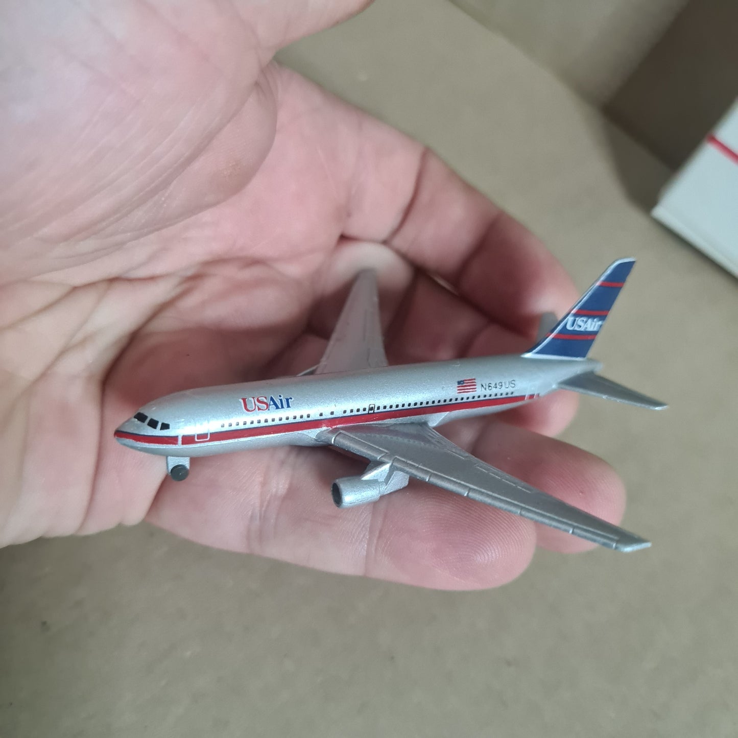 Schabak 1:600 Boeing 767-200 US Air diecast plane 907/99 VGC Boxed