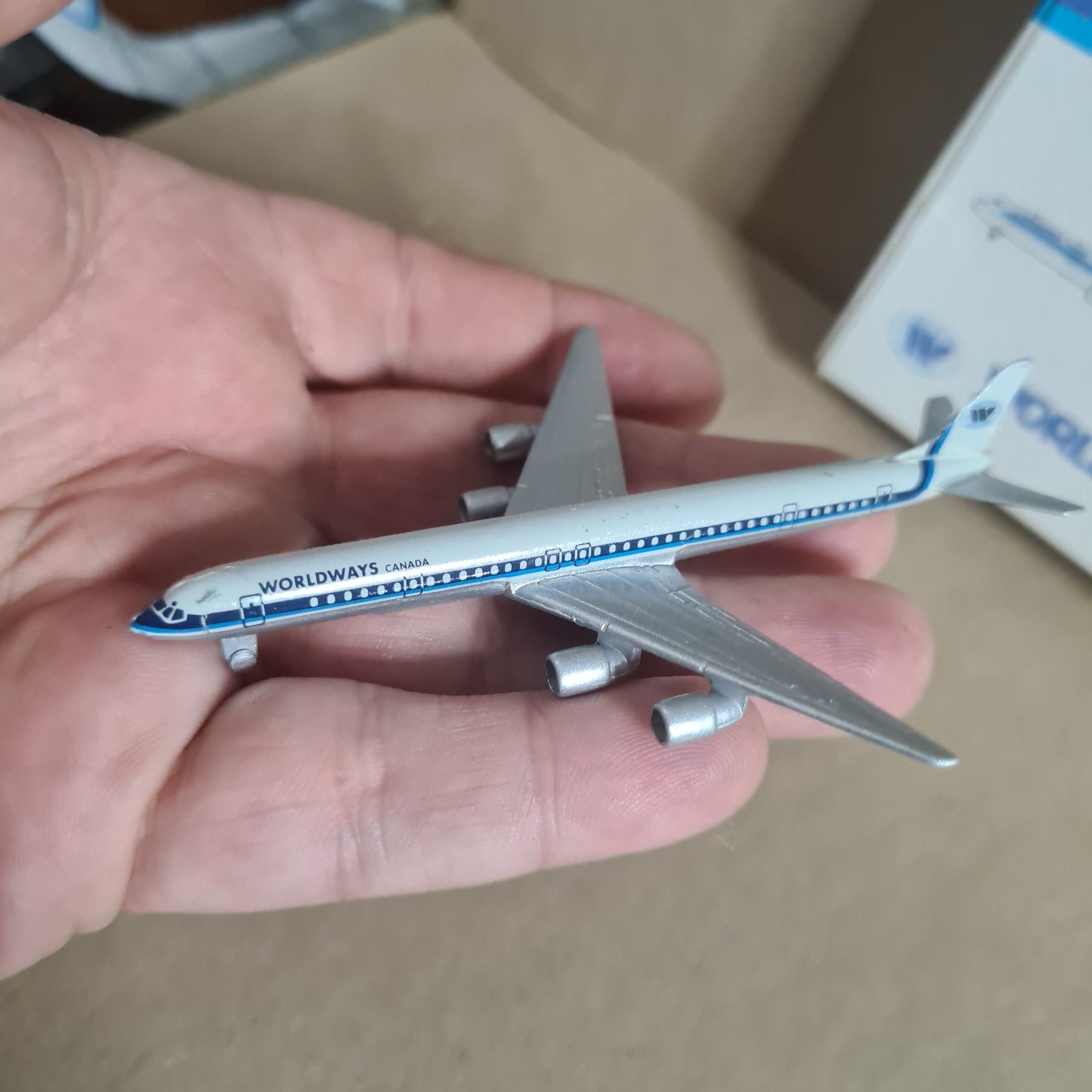 Schabak 1:600 Douglas DC-8 Worldways Canada diecast plane 922/71 Good Boxed