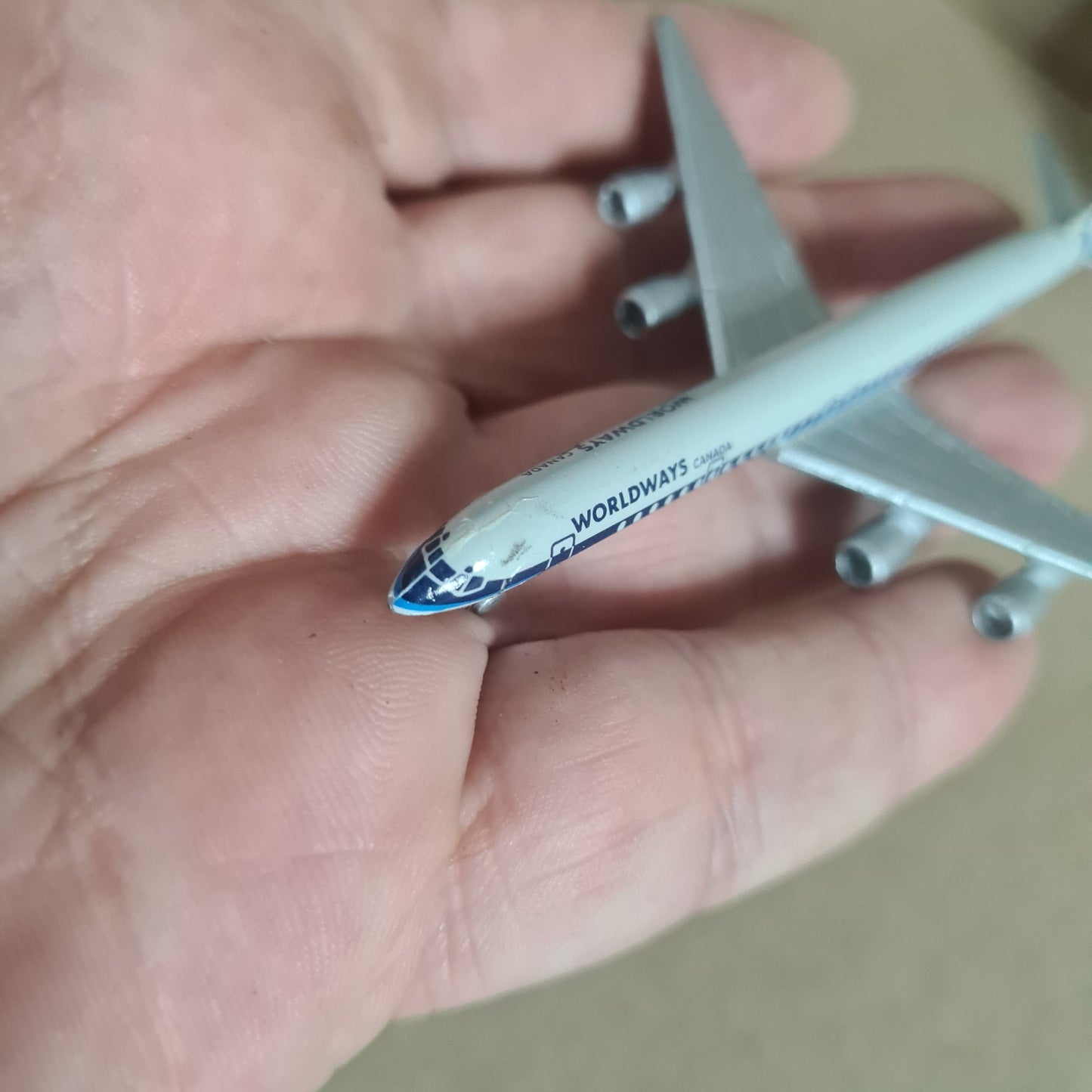 Schabak 1:600 Douglas DC-8 Worldways Canada diecast plane 922/71 Good Boxed