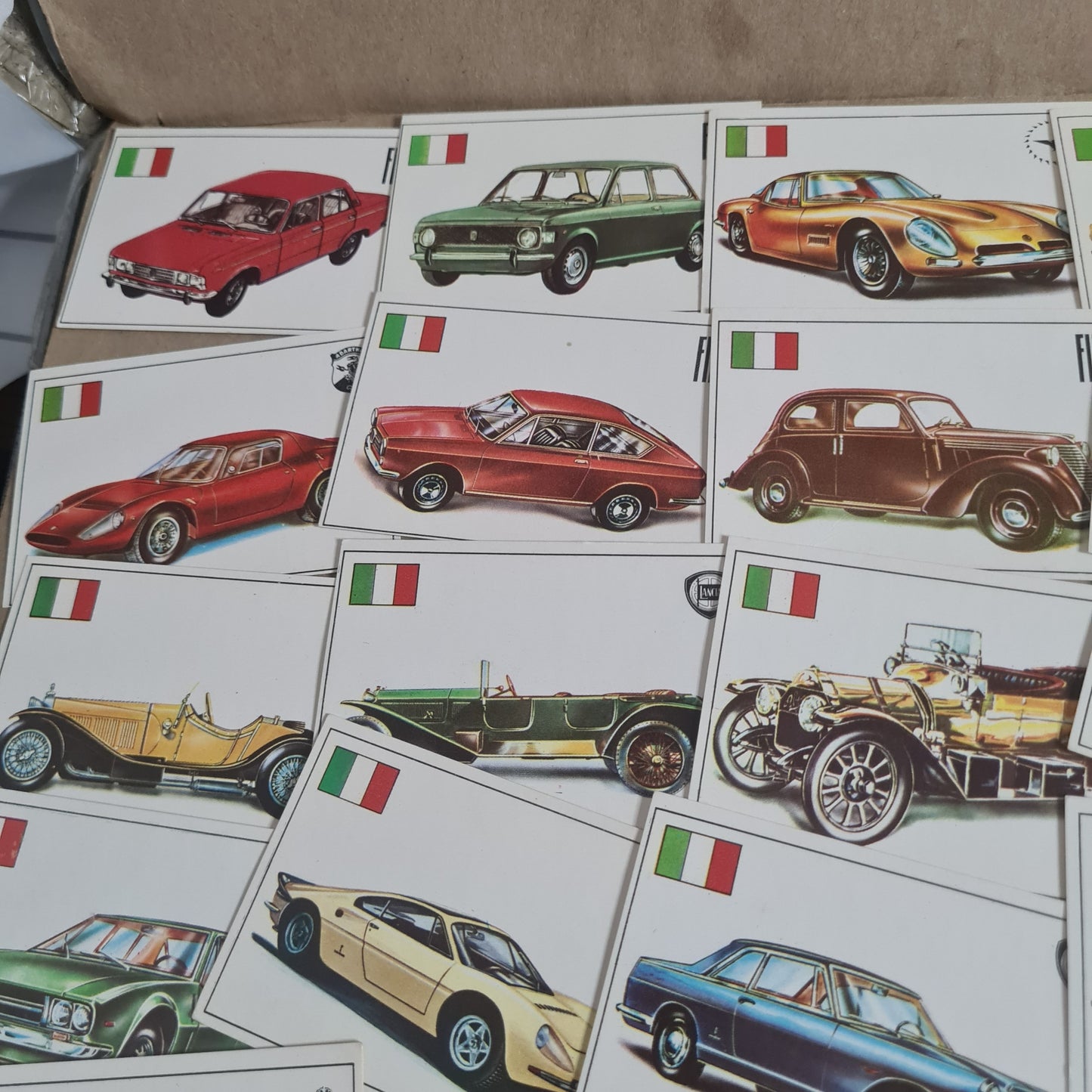 Famous Cars by Top Sellers LTD Trading cards 70's "Italian makes" bundle x25