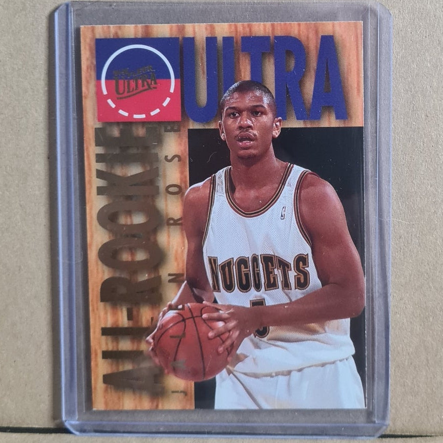 Jalen Rose 1995 Fleer Ultra 94-95 All-Rookie RC 13 of 15 NBA Denver Nugget Excellent 
