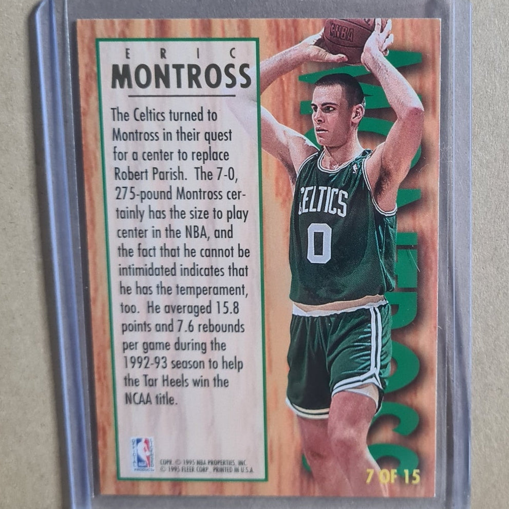 Eric Montross 1995 Fleer Ultra 94-95 All-Rookie RC 7 of 15 NBA Boston Celtics Excellent