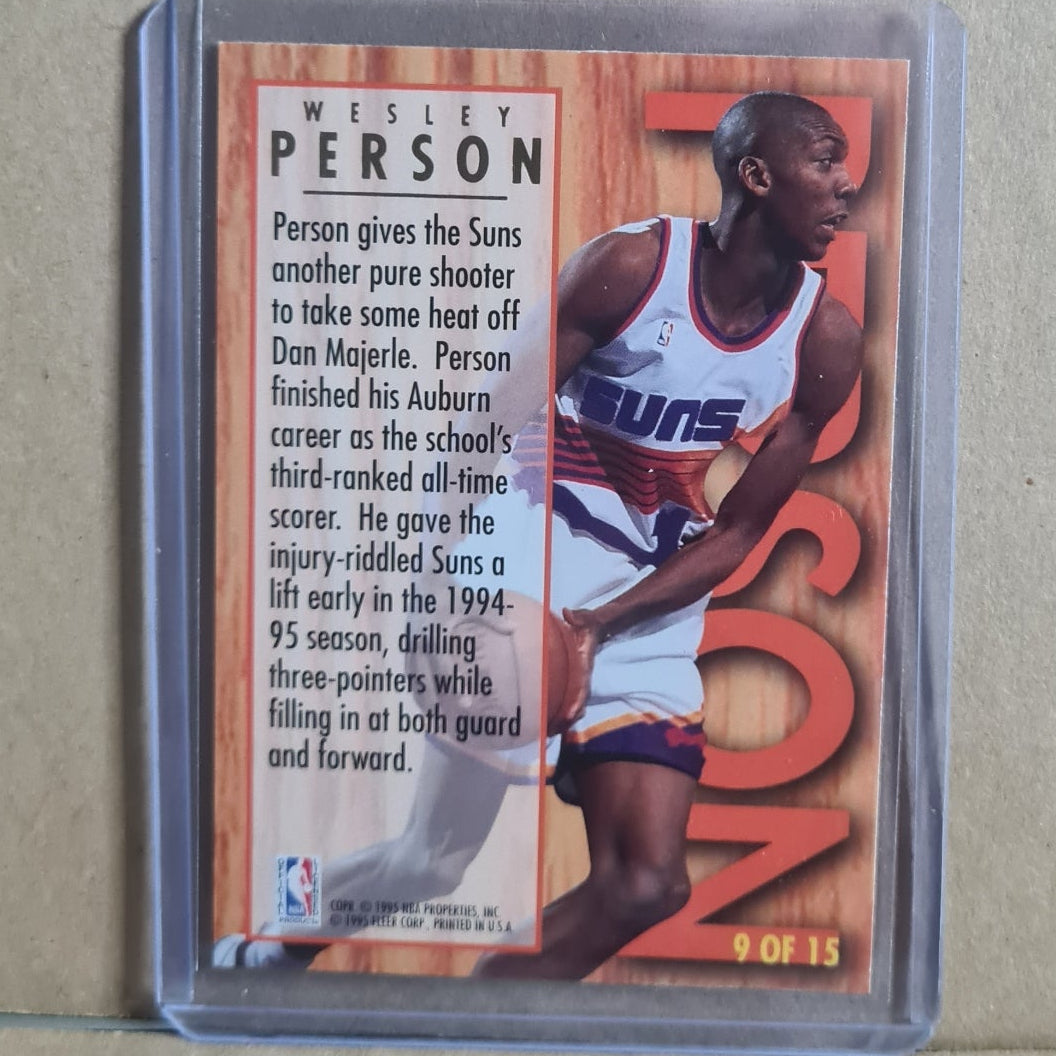 Wesley Person 1995 Fleer Ultra 94-95 All-Rookie RC 9 of 15 NBA Phoenix Suns Excellent 