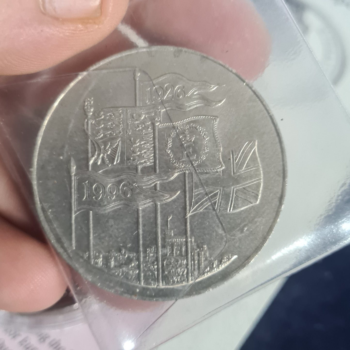 ECU Sowing the seed for Europe coin and paperwork  + 1996 ecu five pounds coin