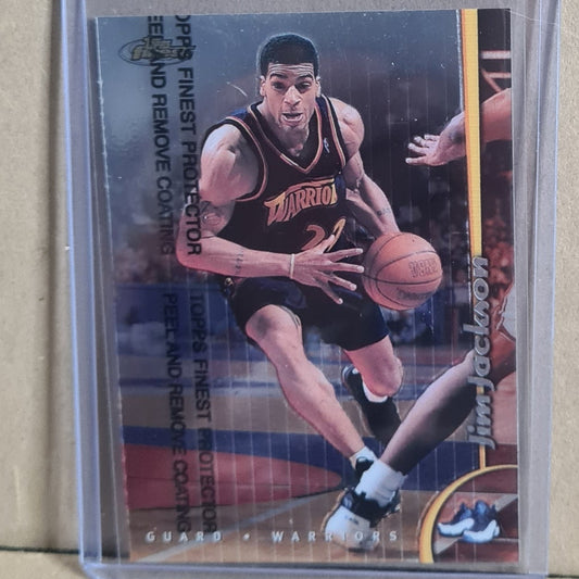 Jim Jackson Topps Finest 1998 #64 NBA Basketball Golden State Warriors Ex- sleeved