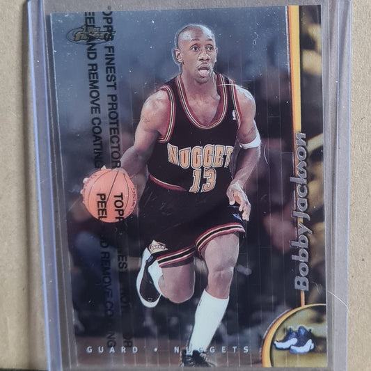 Bobby Jackson Topps Finest 1998 #99 NBA Basketball Denver Nuggets Ex- sleeved