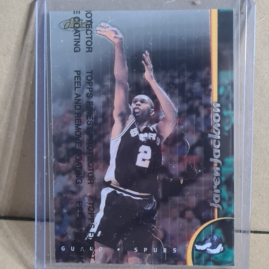 Jaren Jackson Topps Finest 1998 #22 NBA Basketball San Antonio Spurs Ex- sleeved