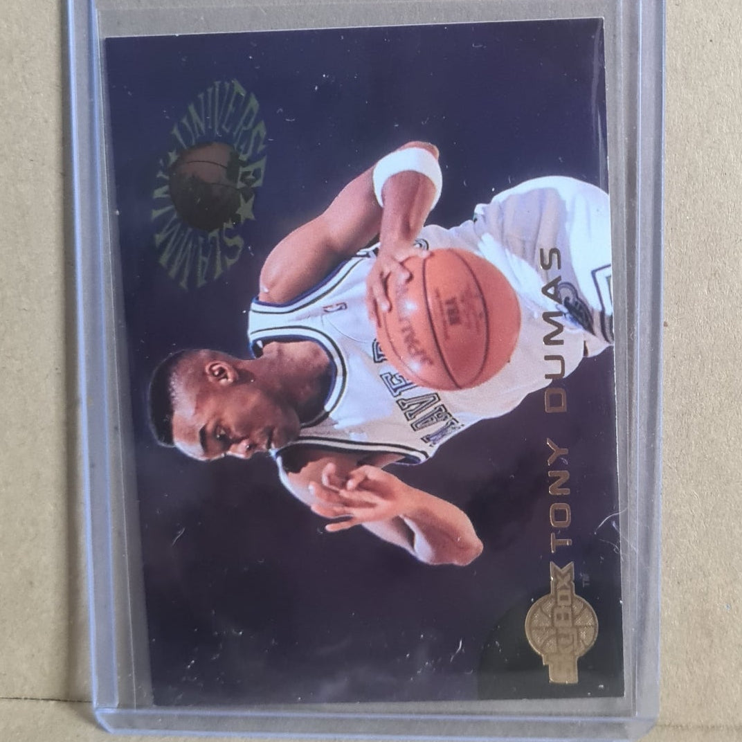 Tony Dumas Skybox 1995 Slammin Universe #SU6 NBA Basketball Dallas Mavericks Ex- sleeved