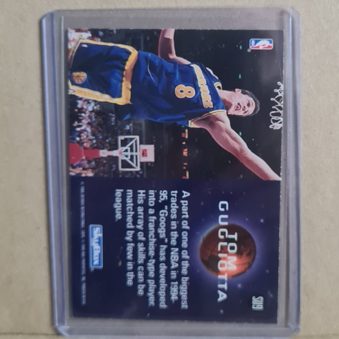 Tom Gugliotta Skybox 1995 Slammin Universe #SU9 NBA Basketball Golden State Warriors Ex- sleeved
