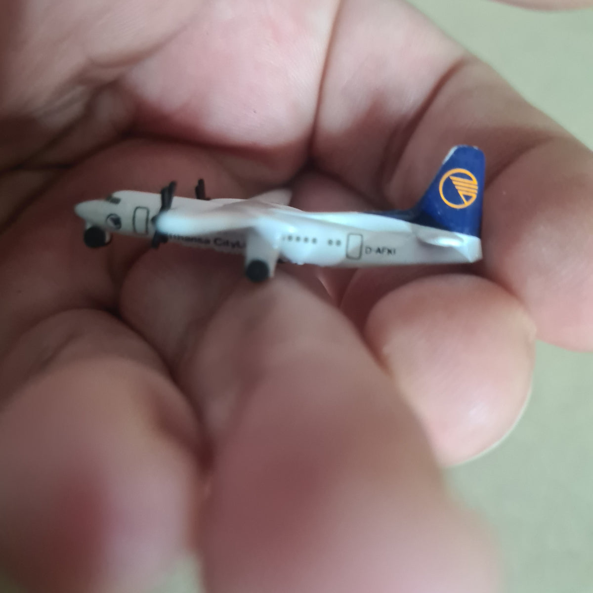 Schabak 1:600 Fokker 50 Lufthansa cityline diecast plane 930/69 Good Boxed