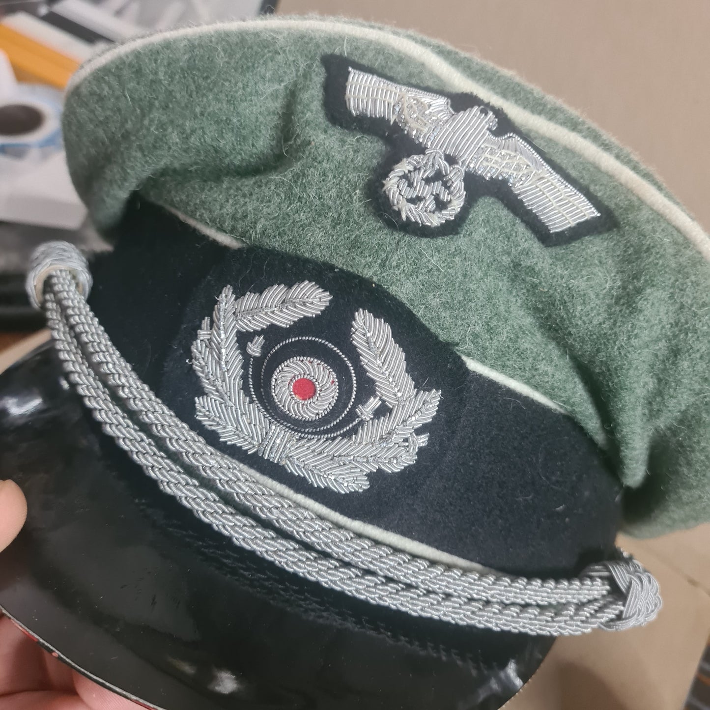 WW2 German Heer Officers Visor cap quality reanactment reproduction size 58