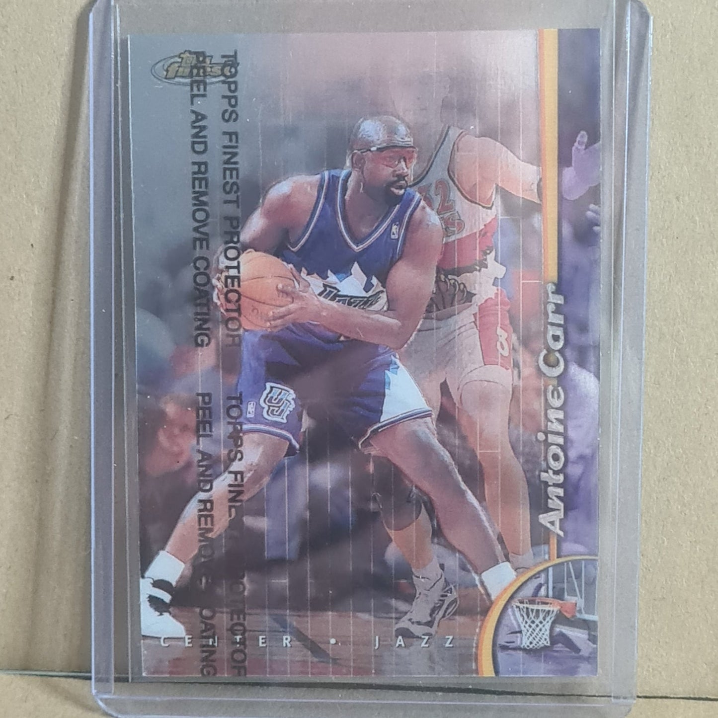 Antoine Carr Topps Finest 1998 #50 NBA Basketball Utah Jazz Ex- sleeved