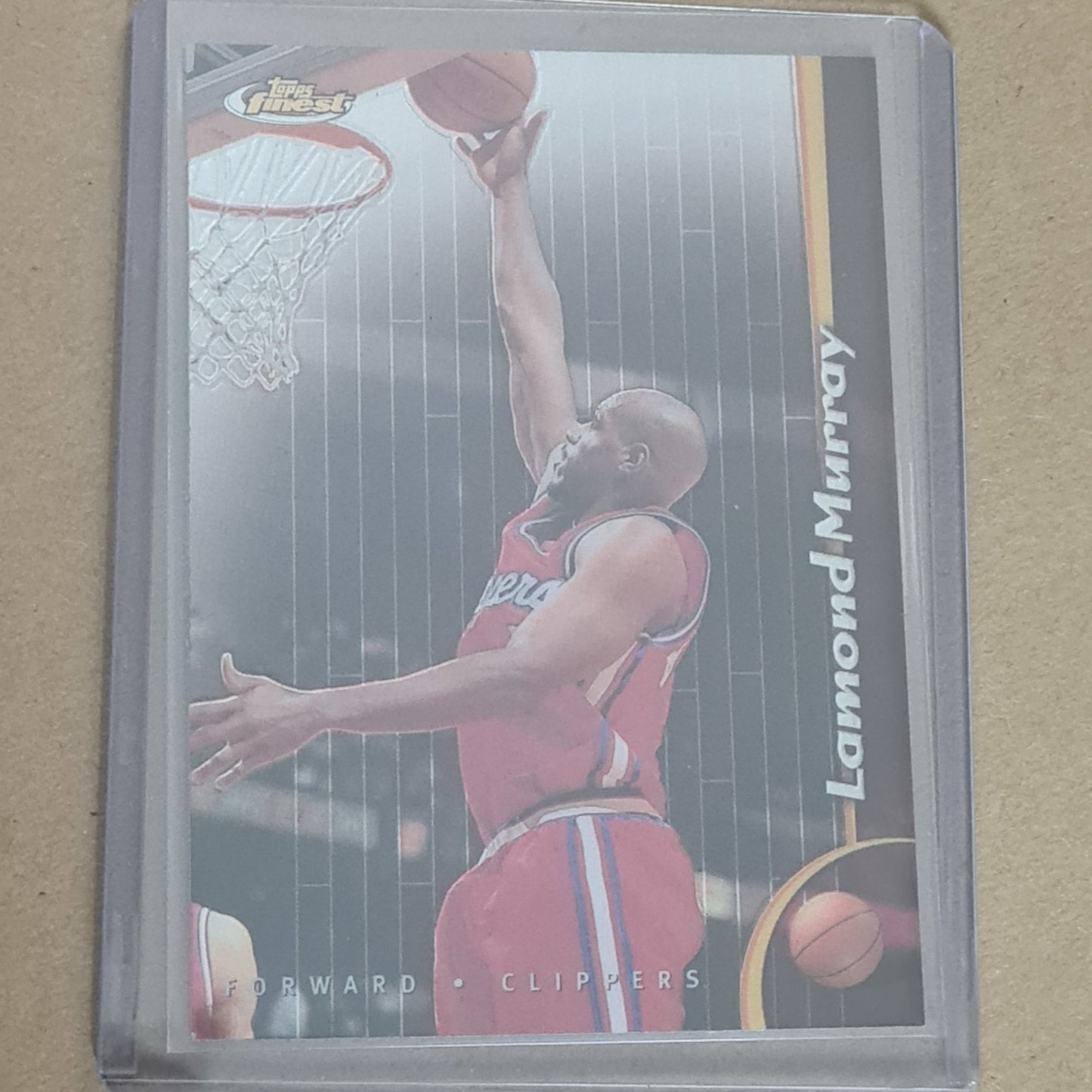 Lamond Murray Topps Finest 1998 #74 NBA Basketball Los Angeles Clippers ex- sleeved