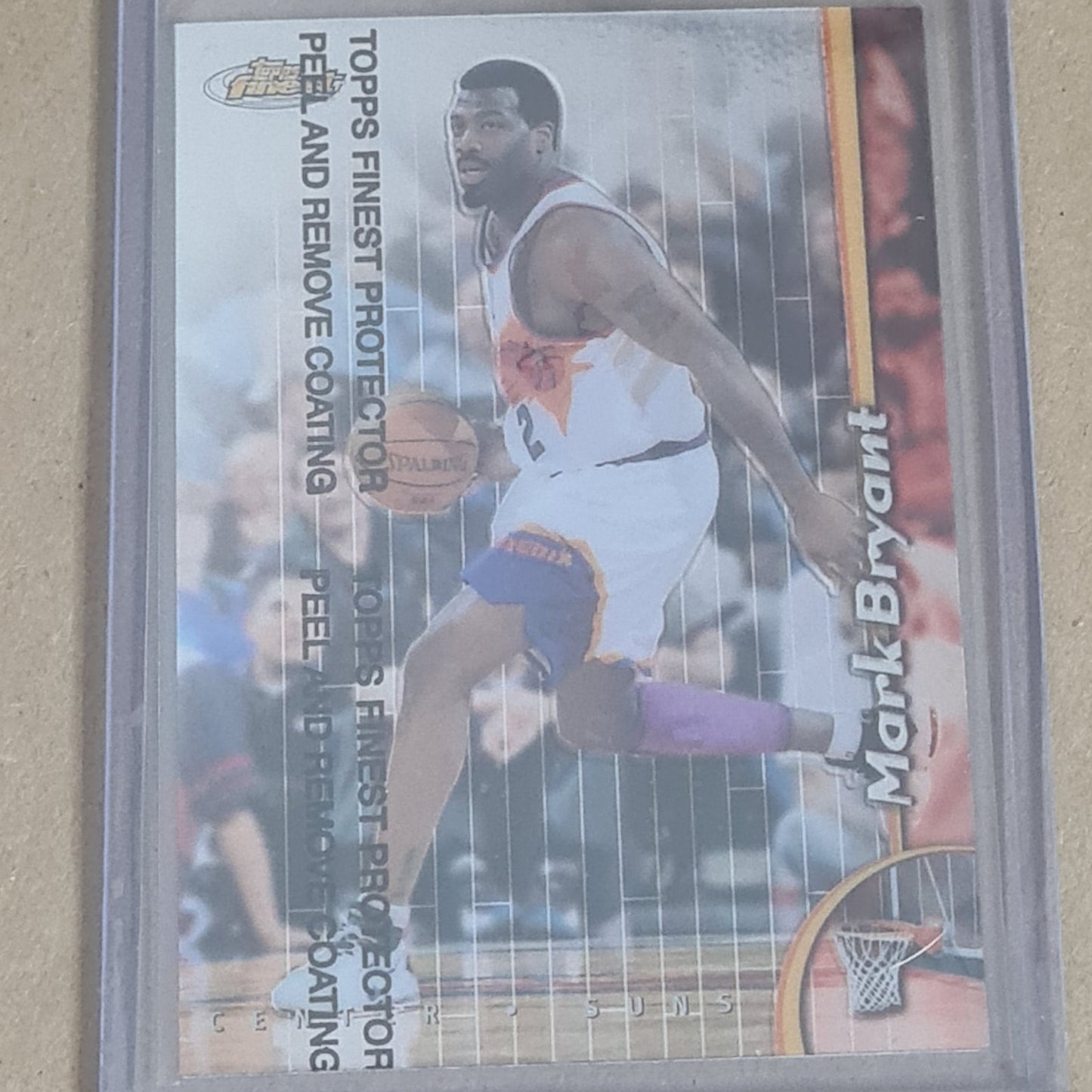 Mark Bryant Topps Finest 1998 #120 NBA Basketball Phoenix Suns ex- sleeved