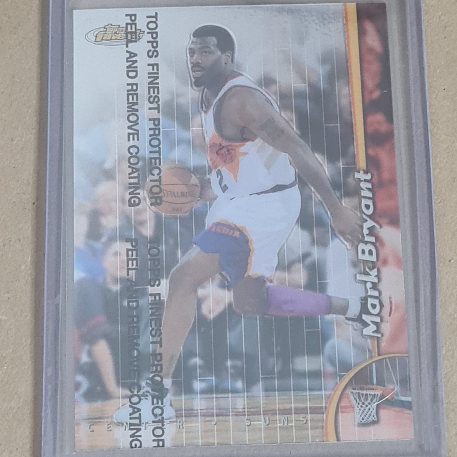 Mark Bryant Topps Finest 1998 #120 NBA Basketball Phoenix Suns ex- sleeved