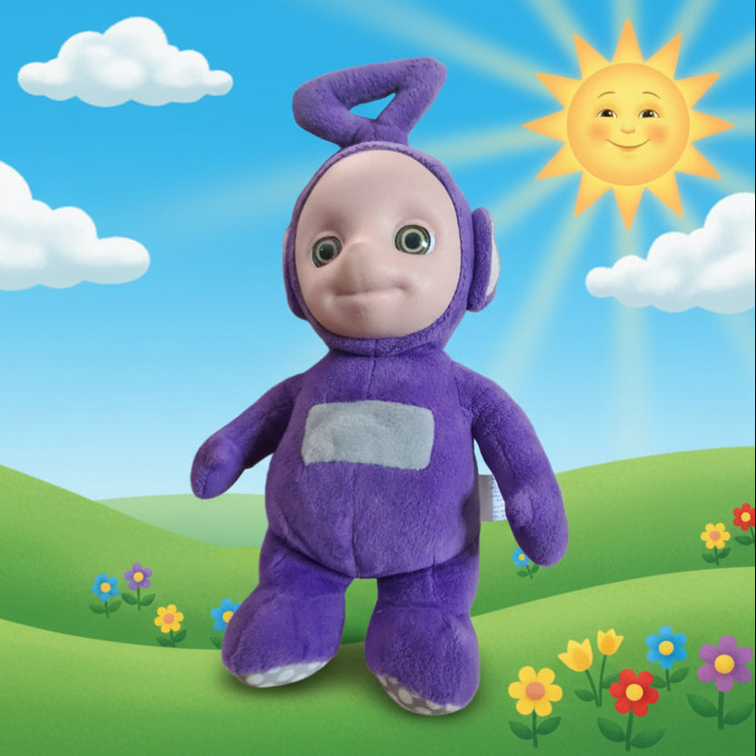 Teletubbies Tinky Winky Plush 2017 Character Options Purple Soft Toy Talking 11" used