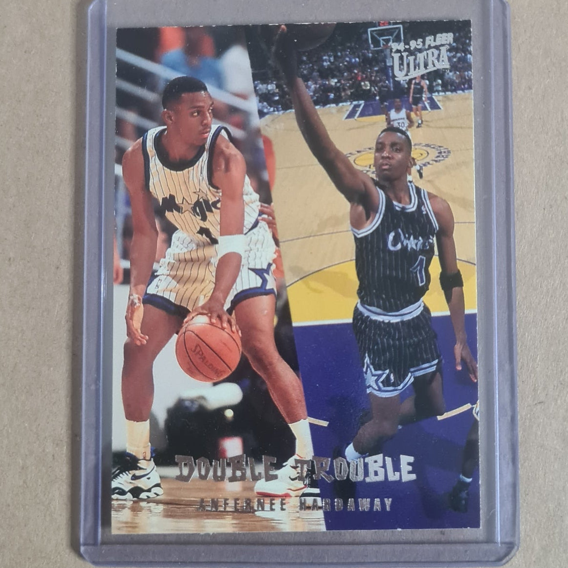 Anfernee Hardaway 1995 Fleer Ultra 94-95 Double Trouble 3 of 10 NBA Basketball Orlando Magic good+