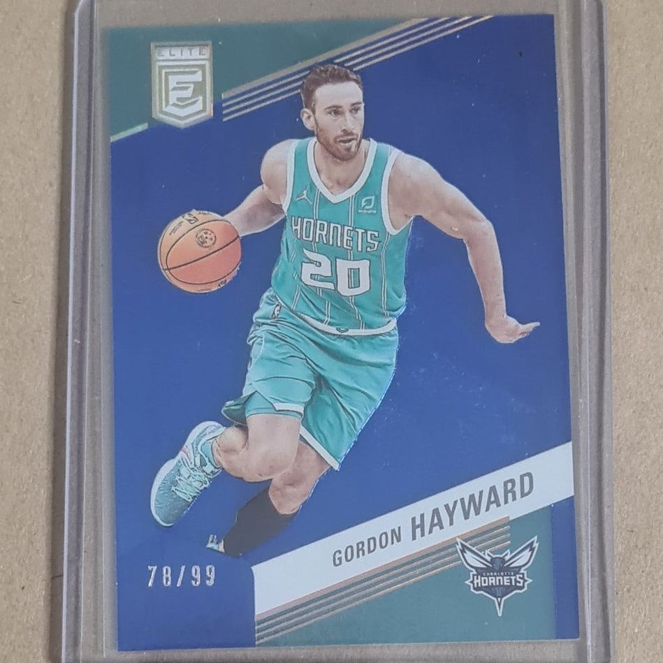 Gordon Hayward 2022-23  Panini Donruss Eliye 78/99 numbered #143 NBA Basketball Charlotte Hornets Excellent+ Sleeved
