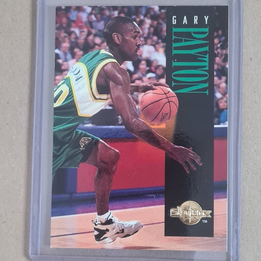 Gary Payton 1994 Skybox #157 Basketball card Seattle super sonics very good-excellent