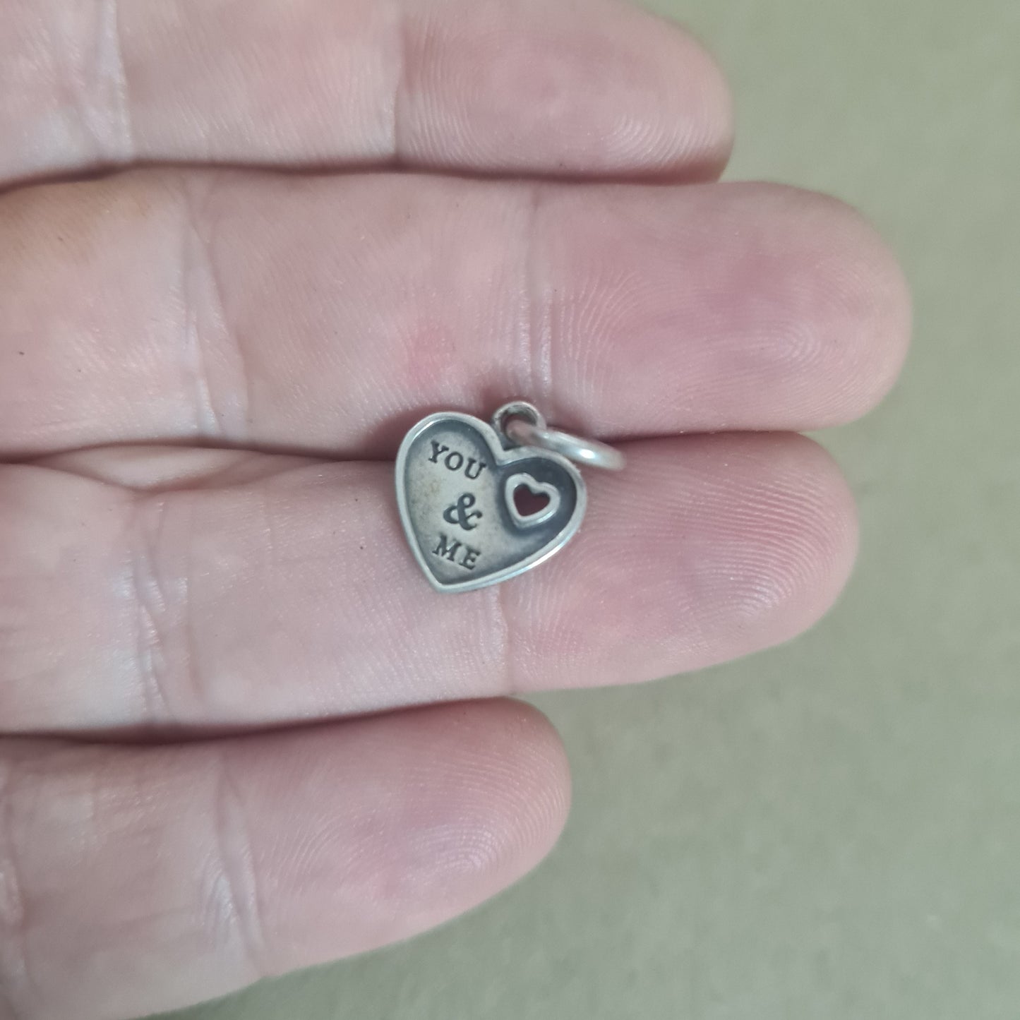 Pandora Silver charm bracelet Charms x3 heart lucky cloverleaf etc x3 .925 sterling vgc