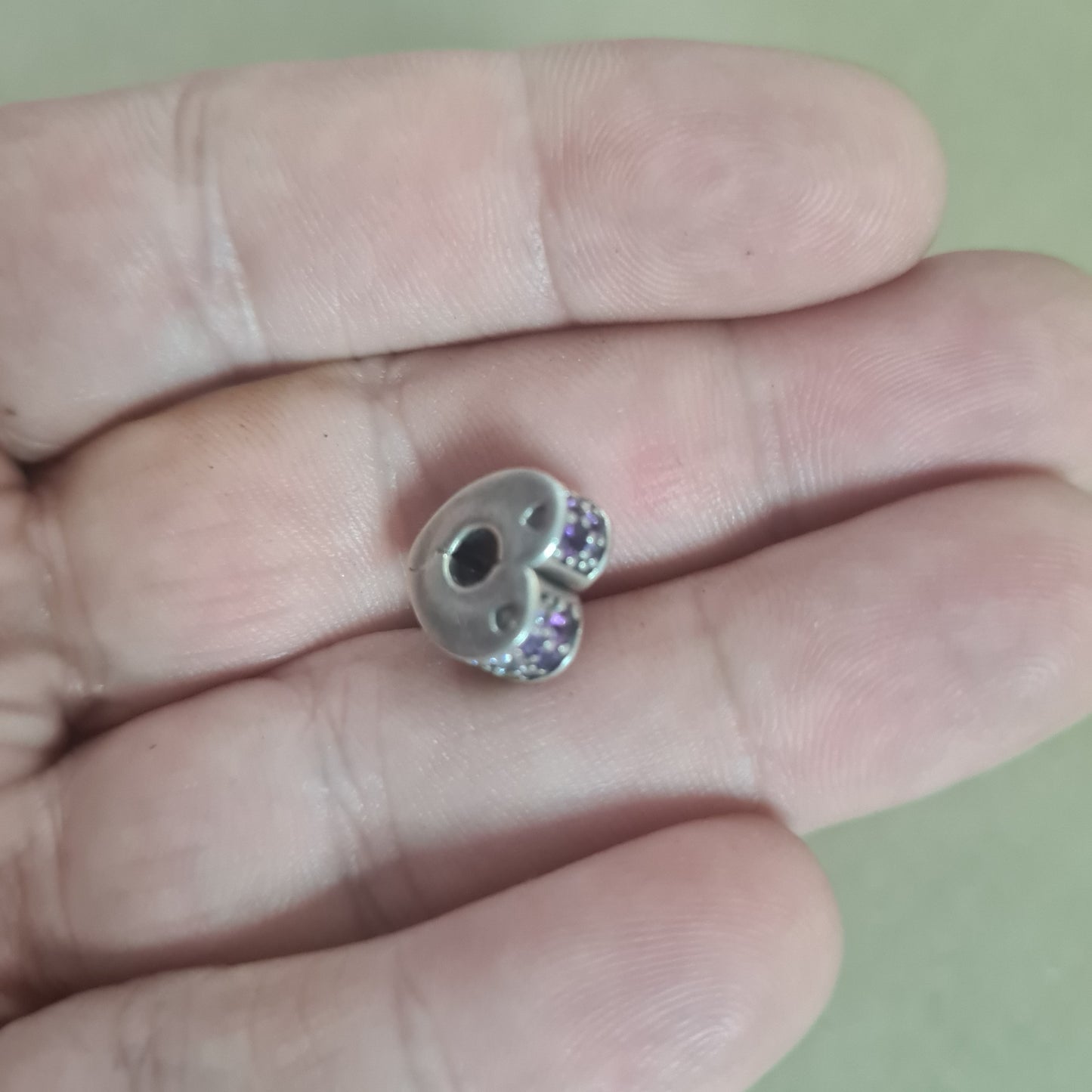 Pandora Silver charm bracelet Charms x3 heart lucky cloverleaf etc x3 .925 sterling vgc