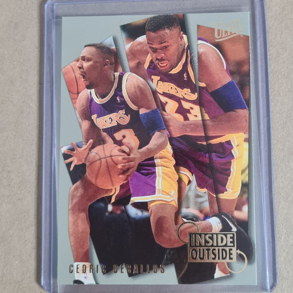 Cedric Ceballos 1995 Fleer Ultra 94-95 inside outside 2 of 10 NBA Basketball card LA Lakers ex-nr mint