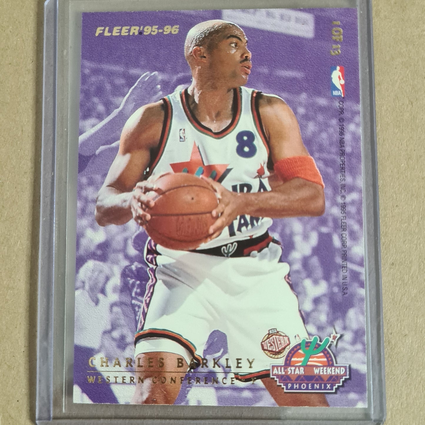 Charles Barkley Grant Hill Fleer 95-96 all star wekend # 1 of 13 NBA Basketball excellent