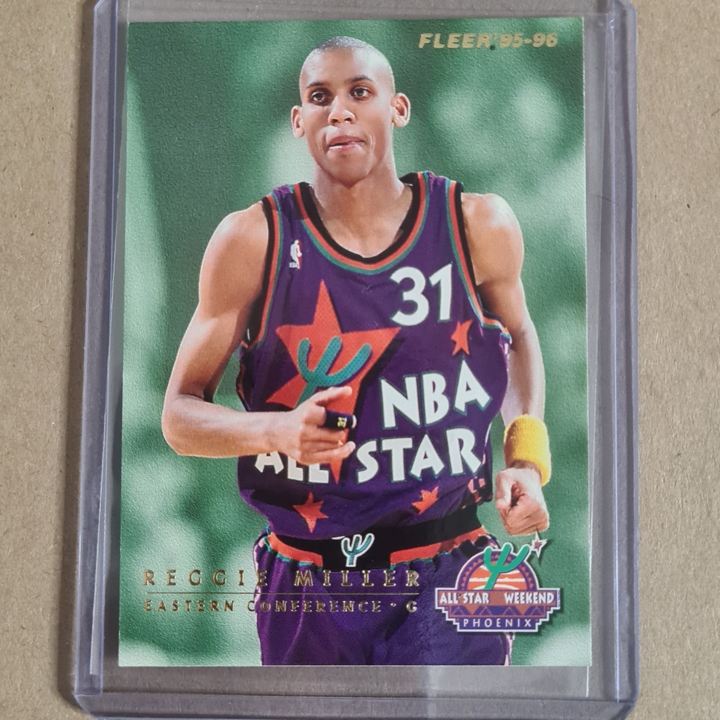 Latrell Sprewell Reggie Miller Fleer 95-96 all star wekend # 5 of 13 NBA Basketball excellent