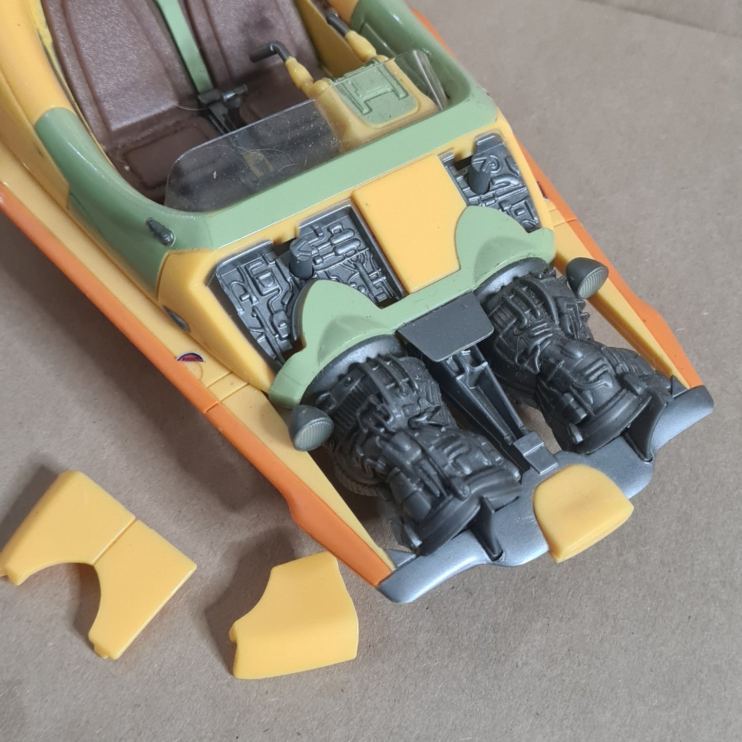 Star Wars Hasbro Anakin Skywalker AOTC Coruscant Speeder Chase car 2002 loose used