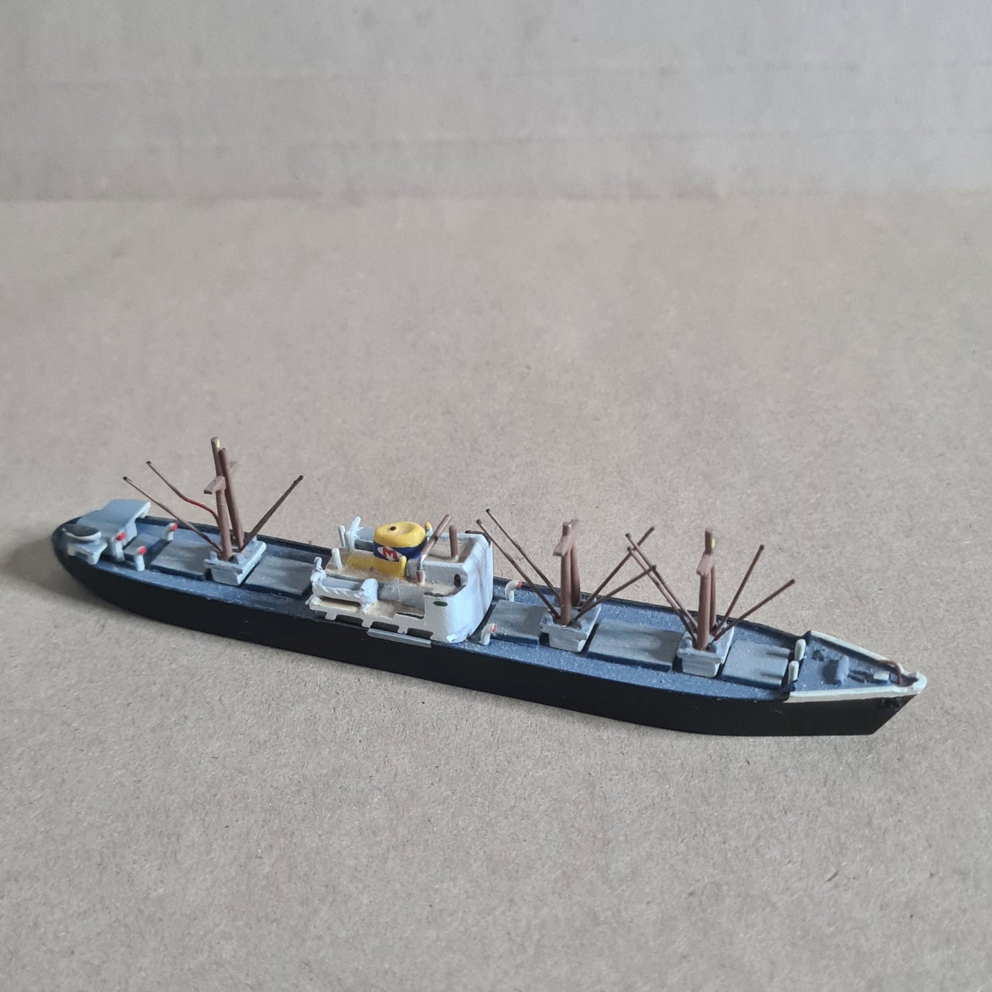 UNKNOWN Maker 1:1250  waterline white metal Nordwind B/V ship model loose nice