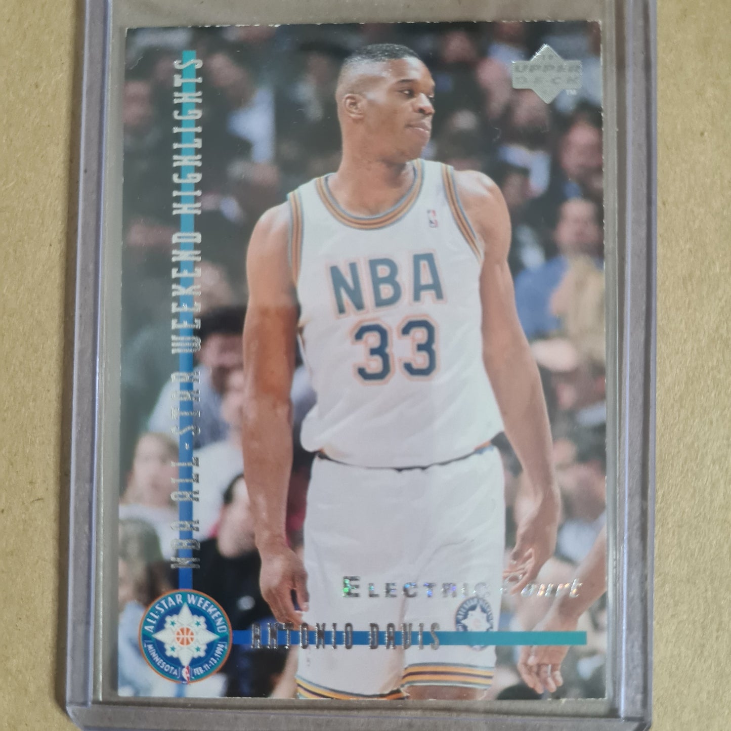 Antonio Davis 1994 Upper-Deck all star rookie electric court  #193 NBA Basketball card fair-good