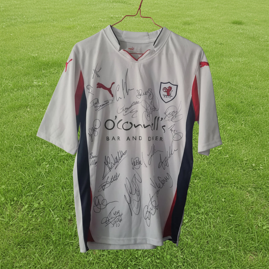 Raith Rovers 2010-11 puma football jersey shirt fully signed autographed size S VGC