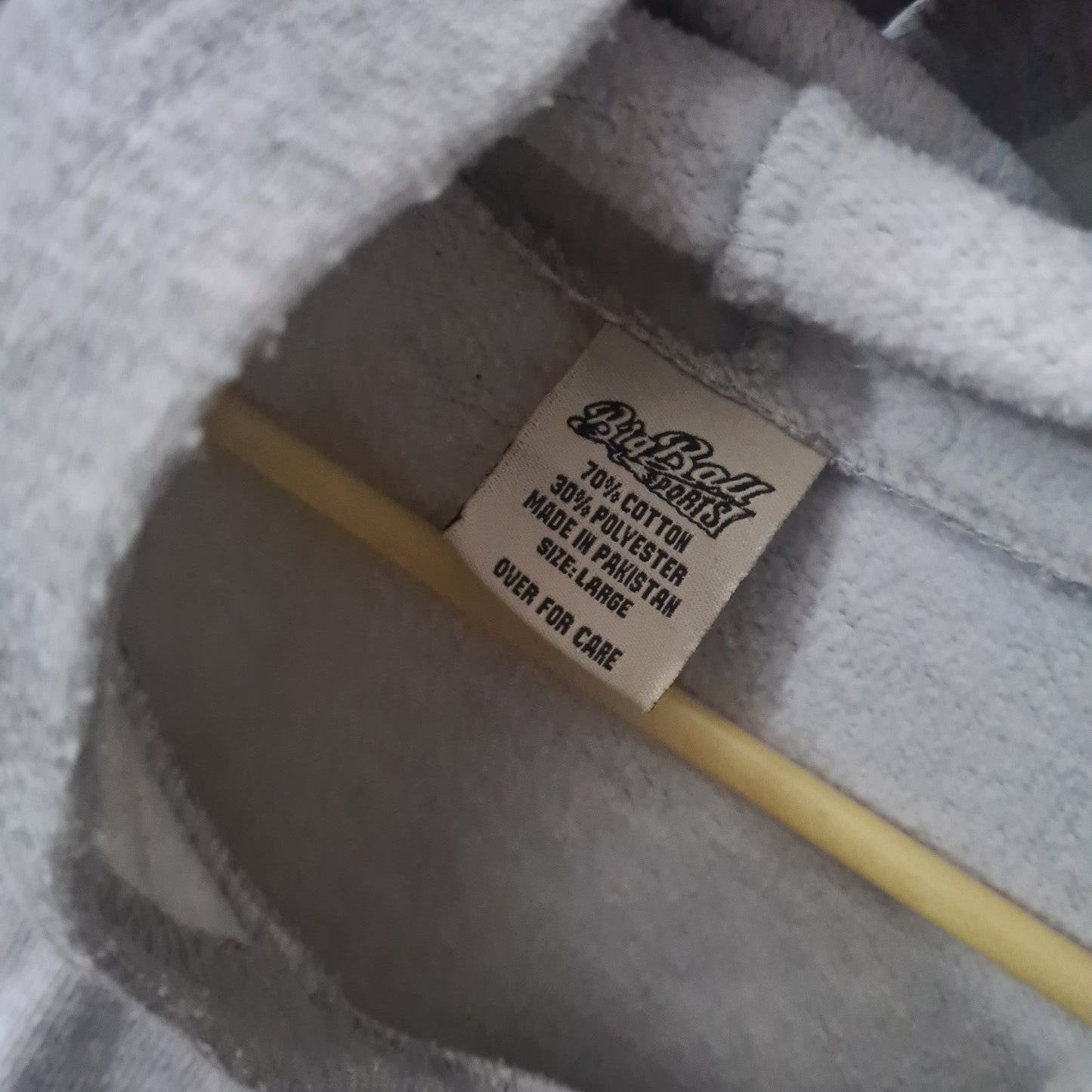 Michigan University hoodie by Big Ball Sports Size large retro sports jumper pre-loved good grey