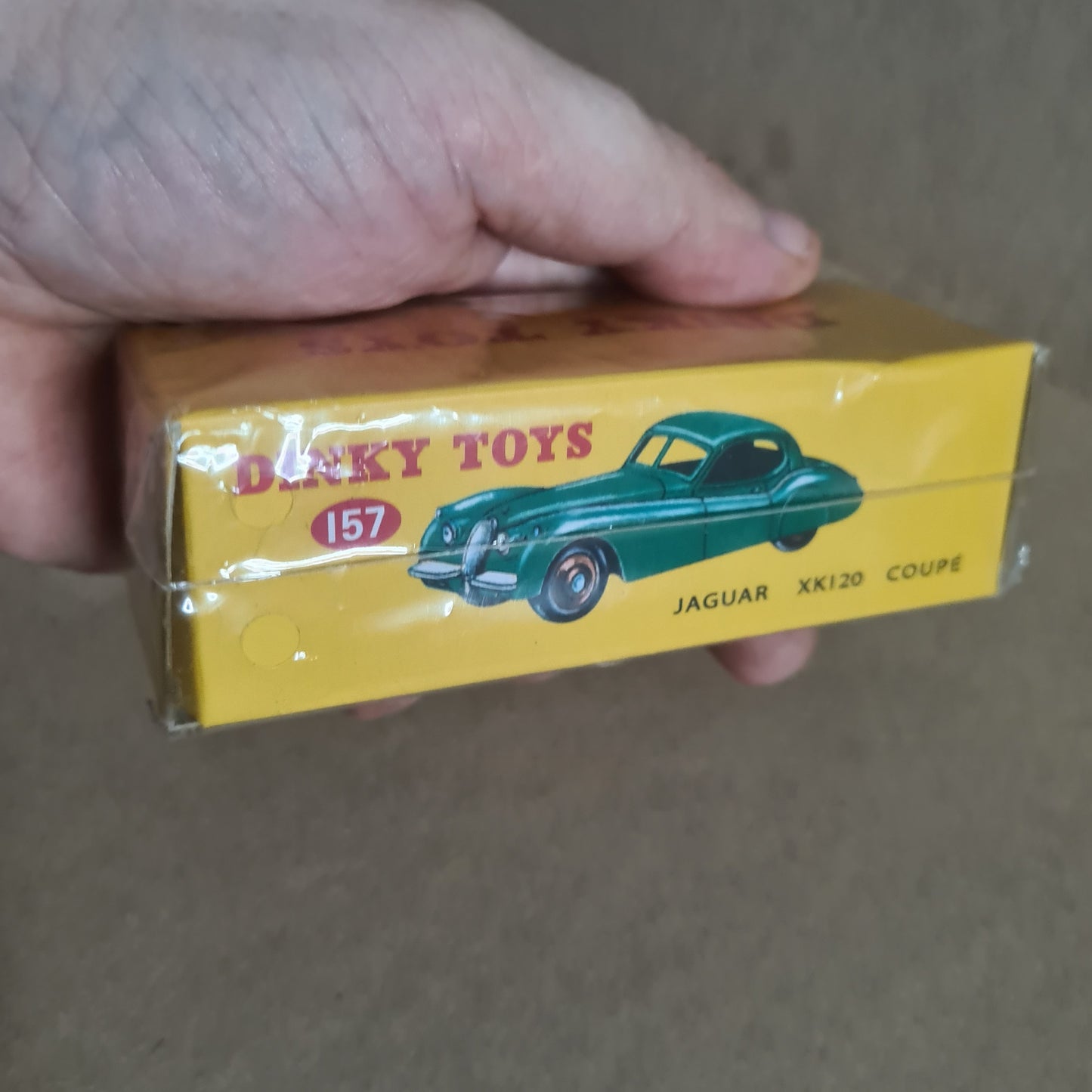 Dinky toys Atlas editions Norev collection #157 Jaguar XK120 Coupe green sealed diecast model