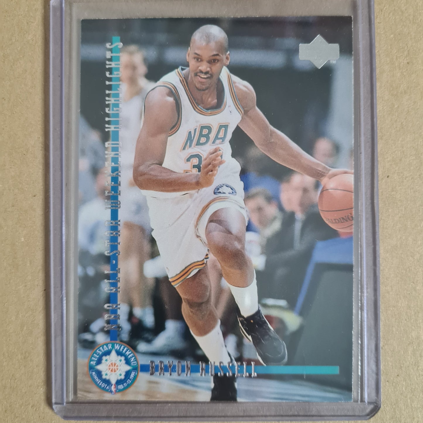 Bryon Russell 1994 Upper-Deck all star rookie #187 NBA Basketball card Excellent
