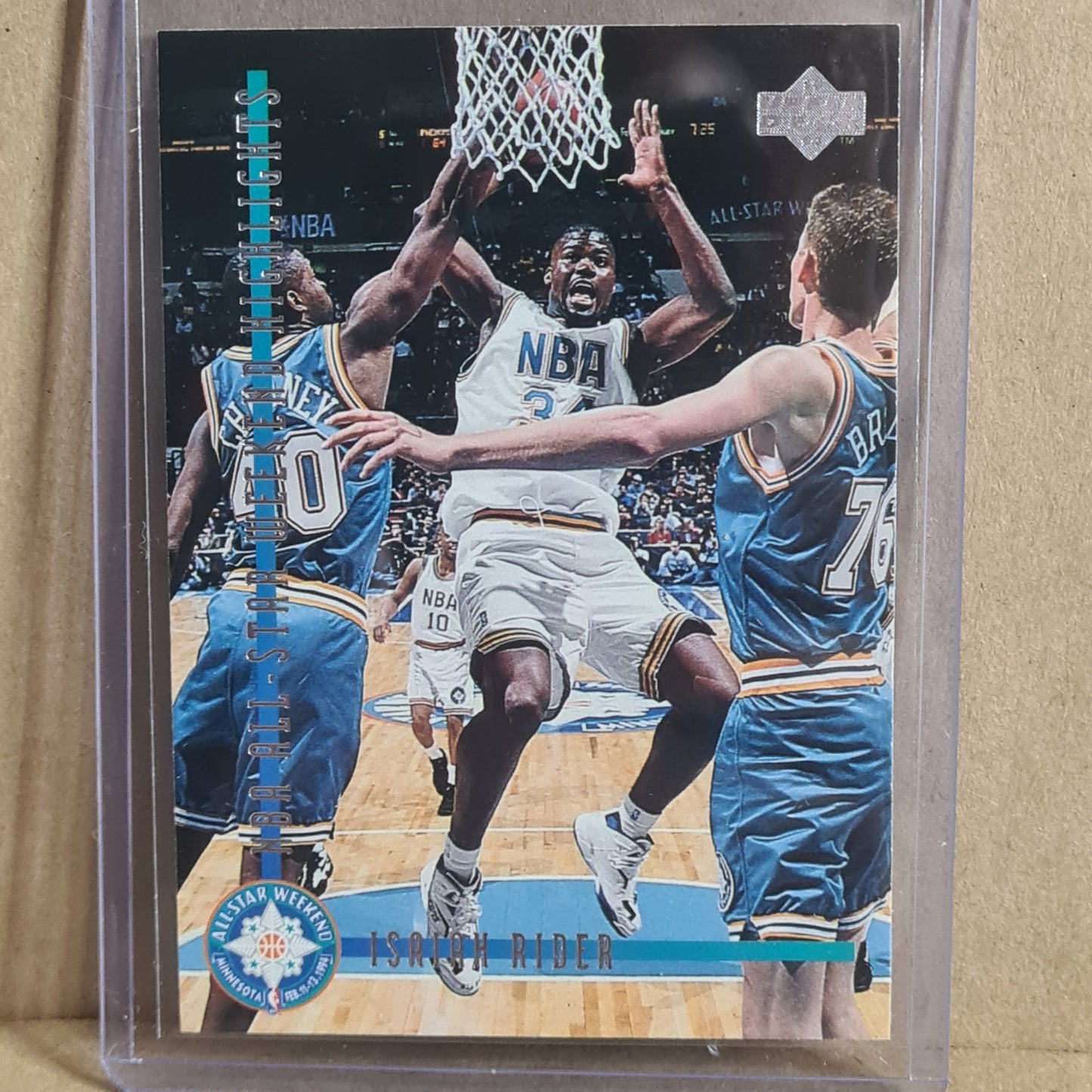 Isaiah Rider 1994 Upper-Deck all star Rookie #191 NBA Basketball card Excellent