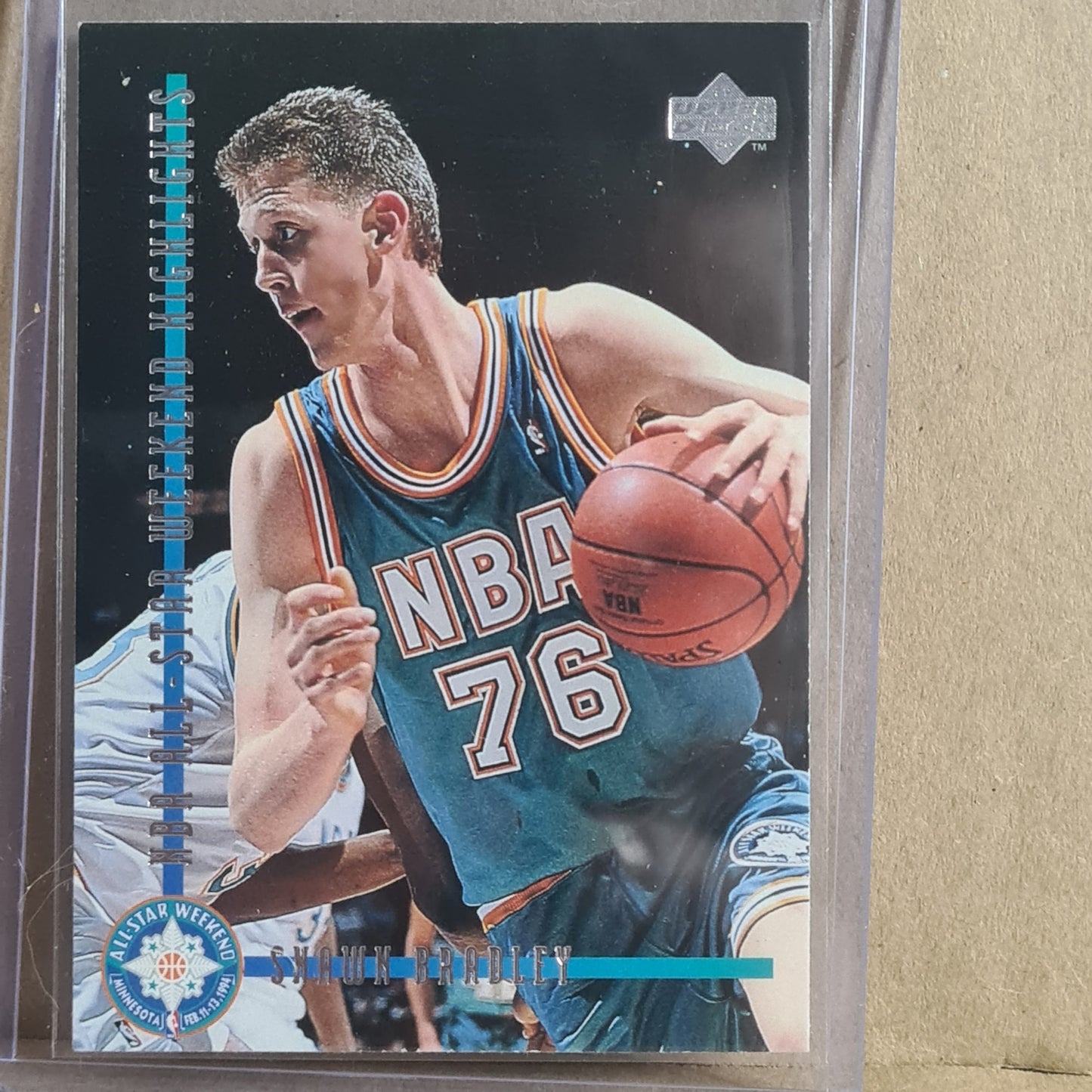 Shawn Bradley 1994 Upper-Deck all star Rookie #181 NBA Basketball card very good