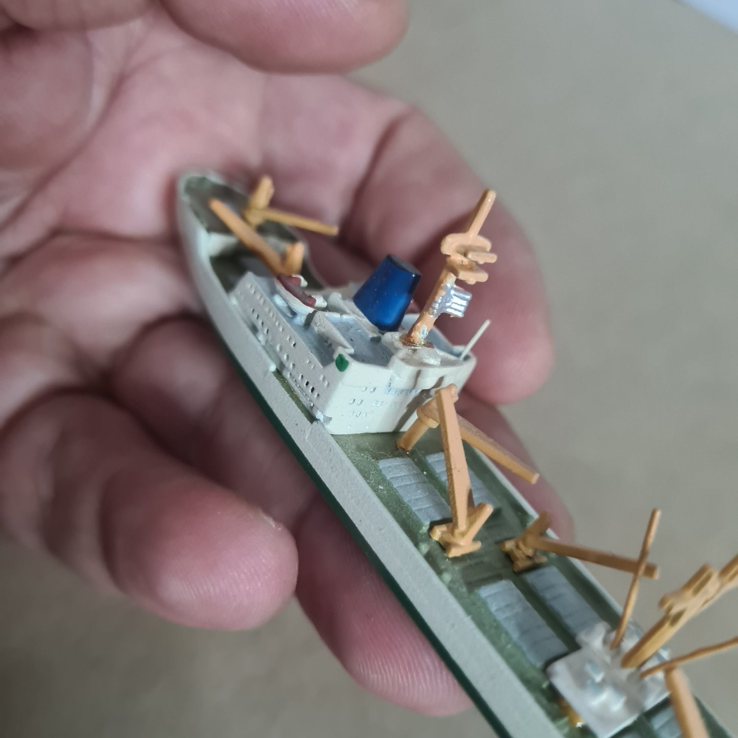 Hansa 1:1250 S-268/I  waterline white metal Strathardle ship model loose nice