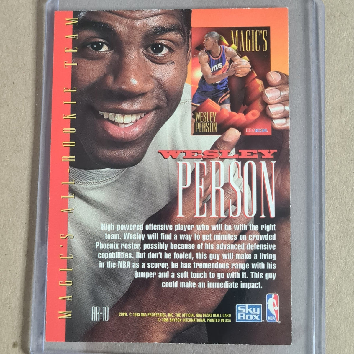 Wesley Person 1995 Skybox NBA Hoops Magic's AR-10 NBA Basketball Phoenix Suns very good - excellent