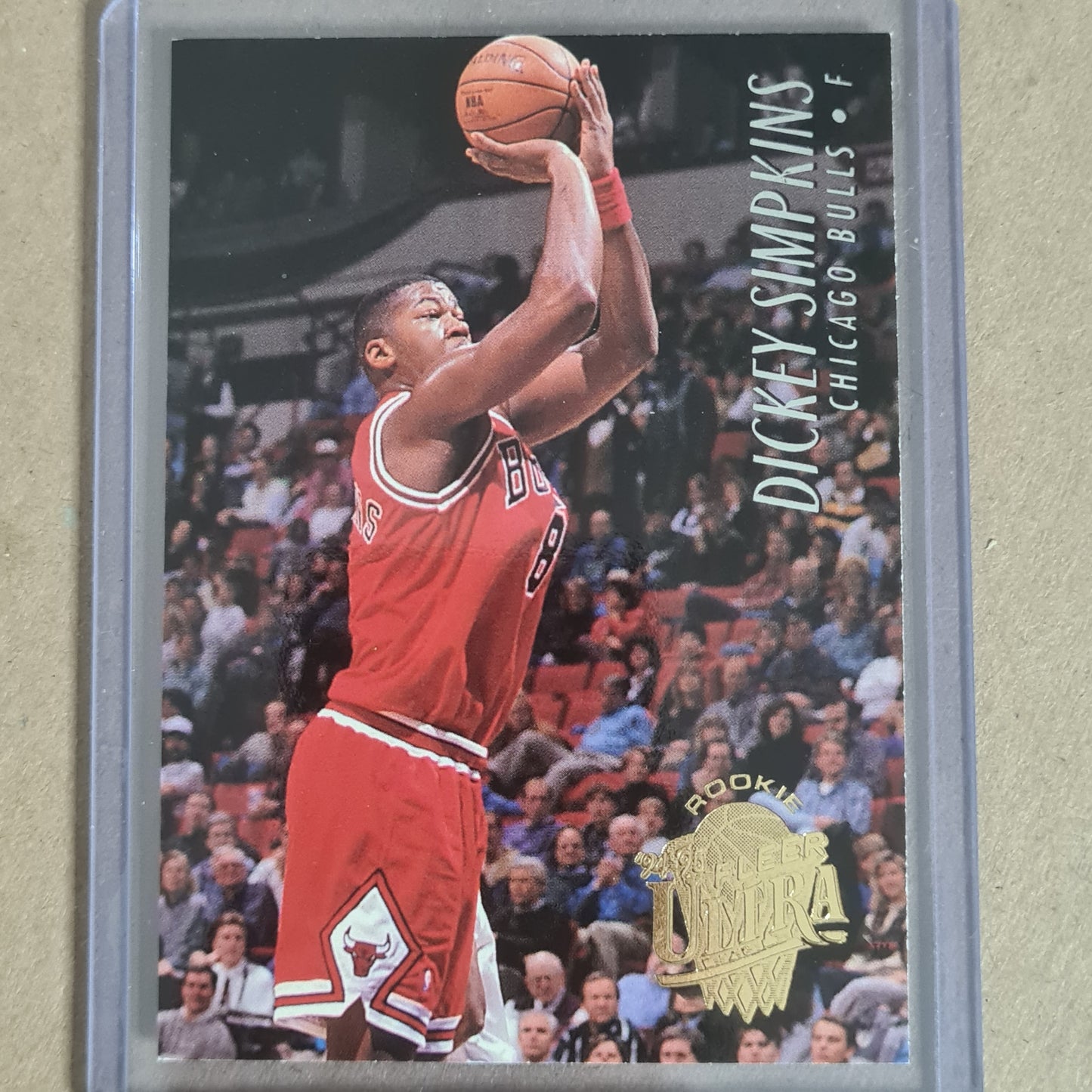 Dickey Simpkins 1995 Fleer Ultra 94-95  Rookie #220 NBA Basketball Chicago Bulls excellent