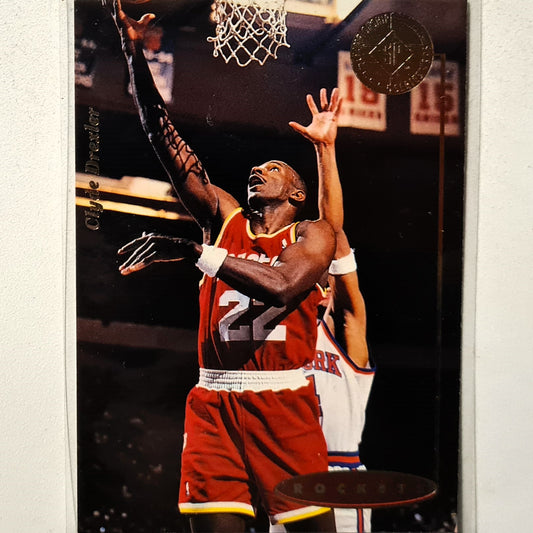 Clyde Drexler 1995 Upper-Deck SP Championship series #65 NBA Basketball Houston Rockets Excellent