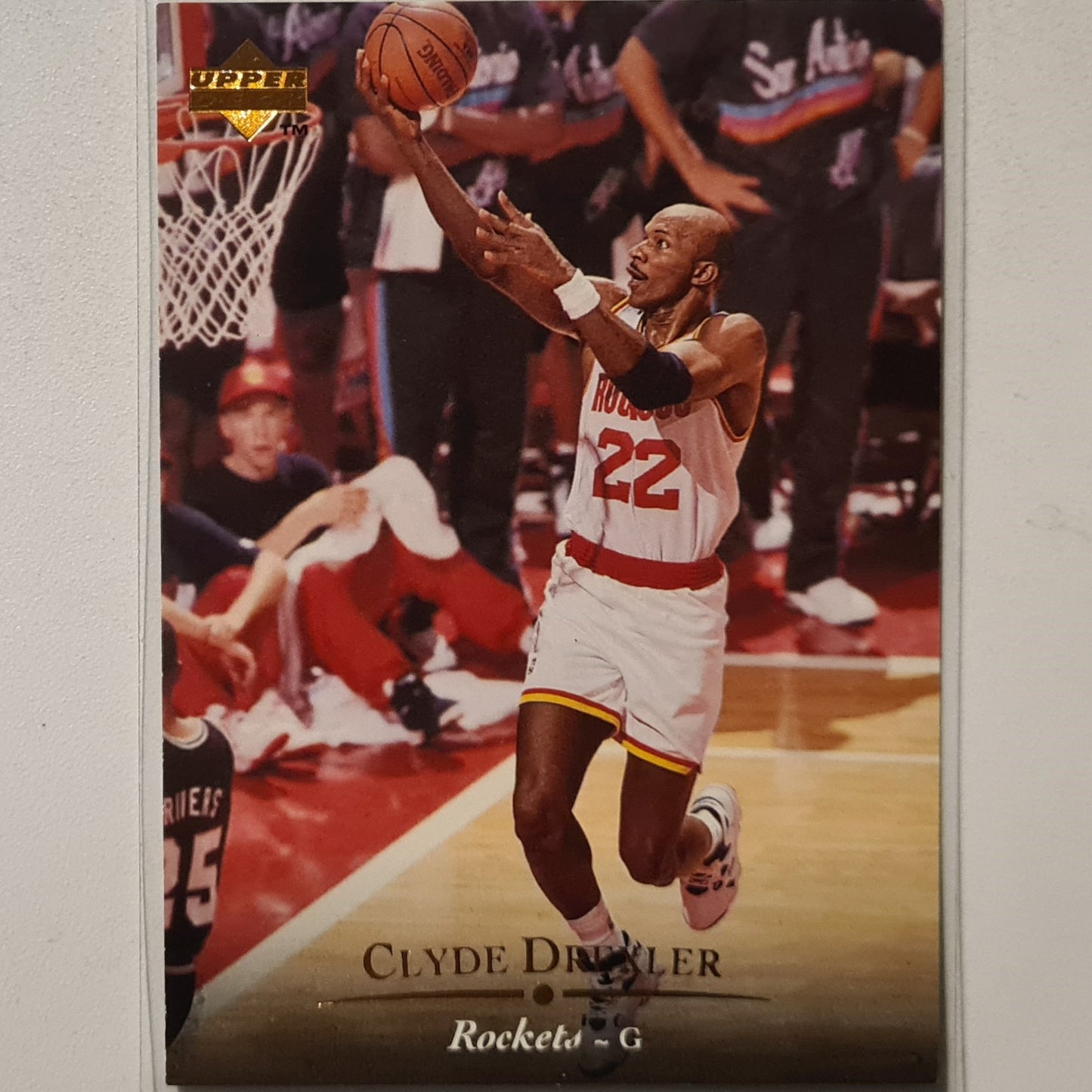 Clyde Drexler 1995 Upper-Deck #56 NBA Basketball Houston Rockets Excellent