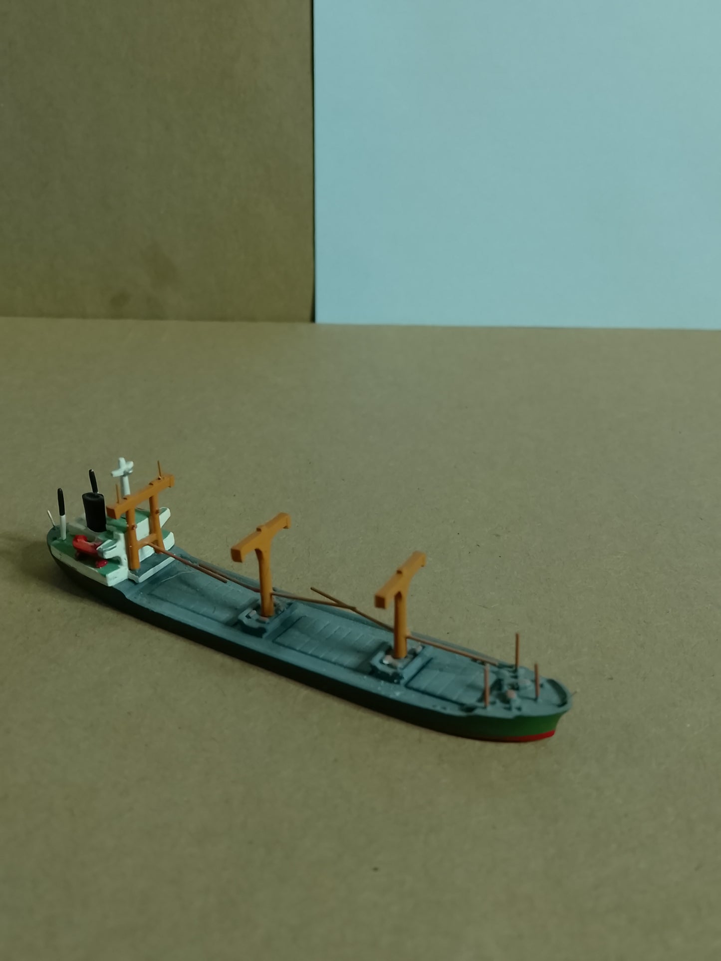 Hansa 1:1250 S-326  waterline white metal 1976 Raute Freighter ship model loose nice