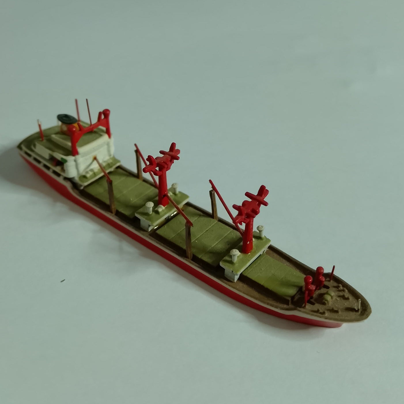 Hansa 1:1250 S-351  waterline white metal 1969 German Freighter ship model loose nice Jorg Kruger