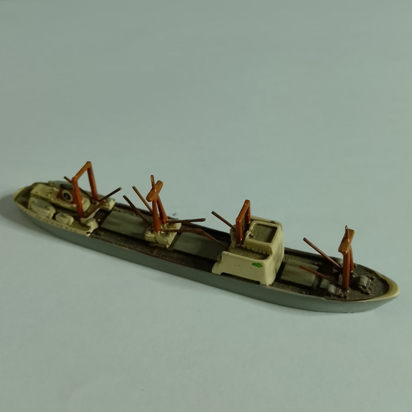 Hansa 1:1250 S-47  waterline white metal 1957 Tinnum German Freighter ship model loose nice 